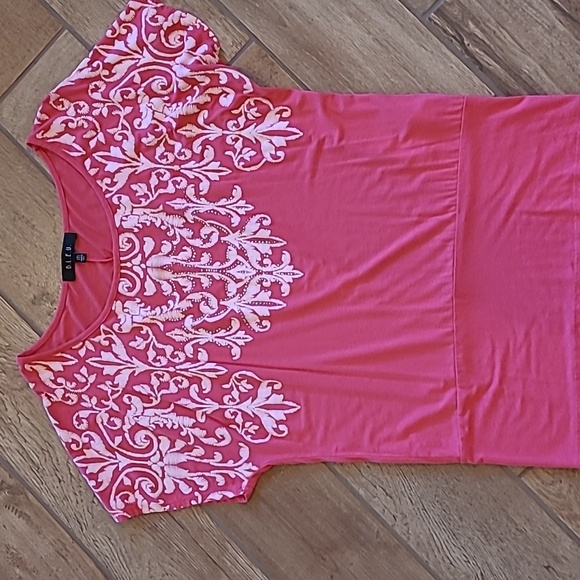 Pink Coral Sequins Top - Picture 2 of 5